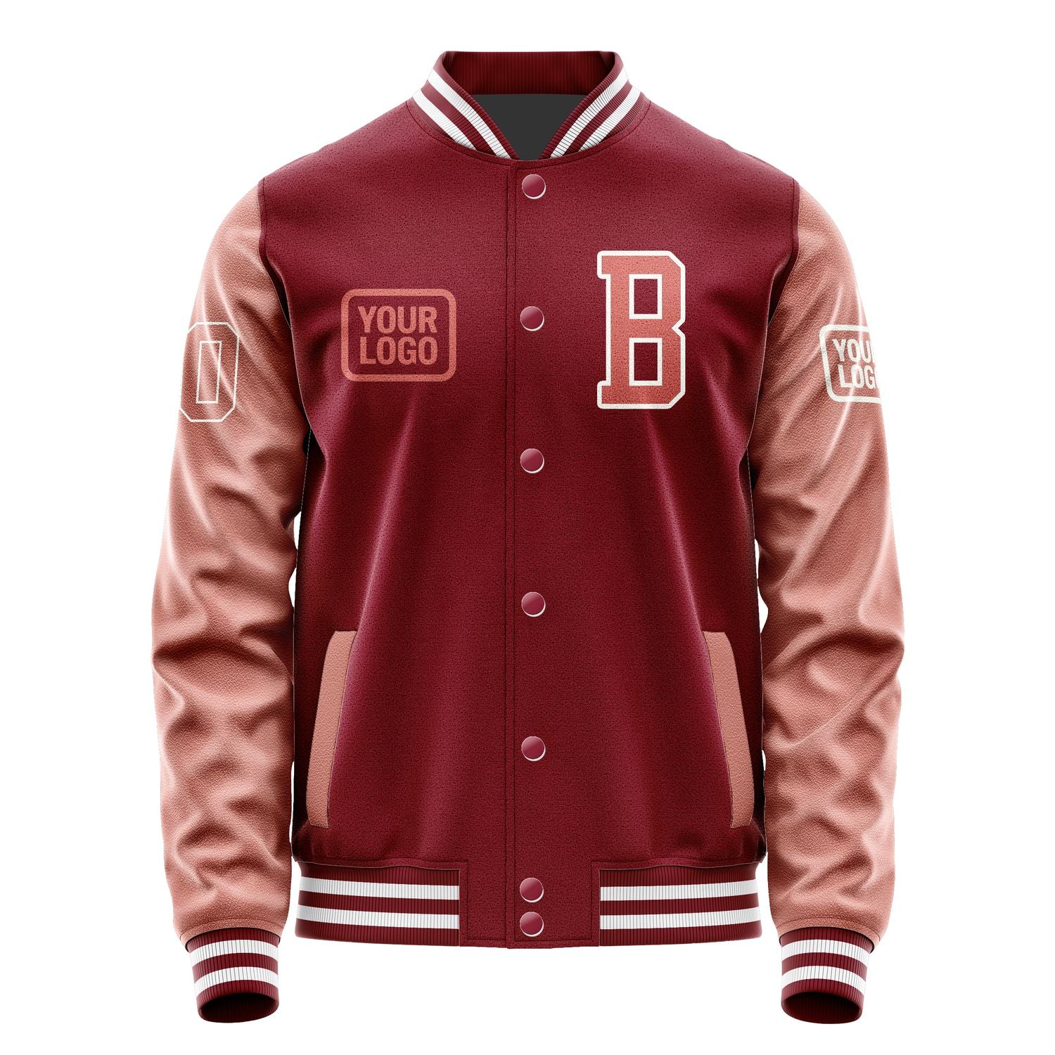 Maßgeschneidertes Karmesinrot Kupferrose Jacke JA151529151818292918