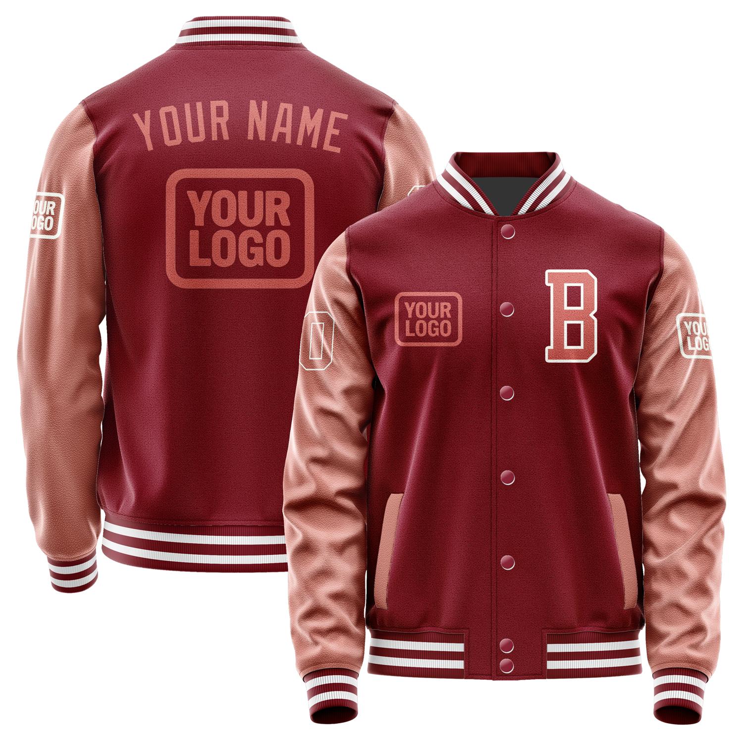 Maßgeschneidertes Karmesinrot Kupferrose Jacke JA151529151818292918