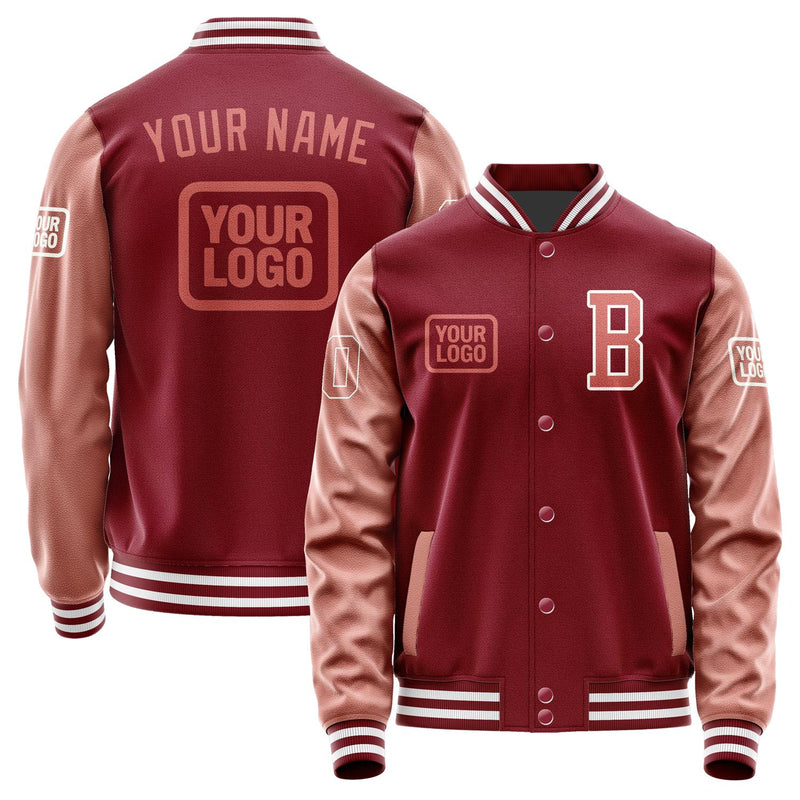 Maßgeschneidertes Karmesinrot Kupferrose Jacke JA151529151818292918
