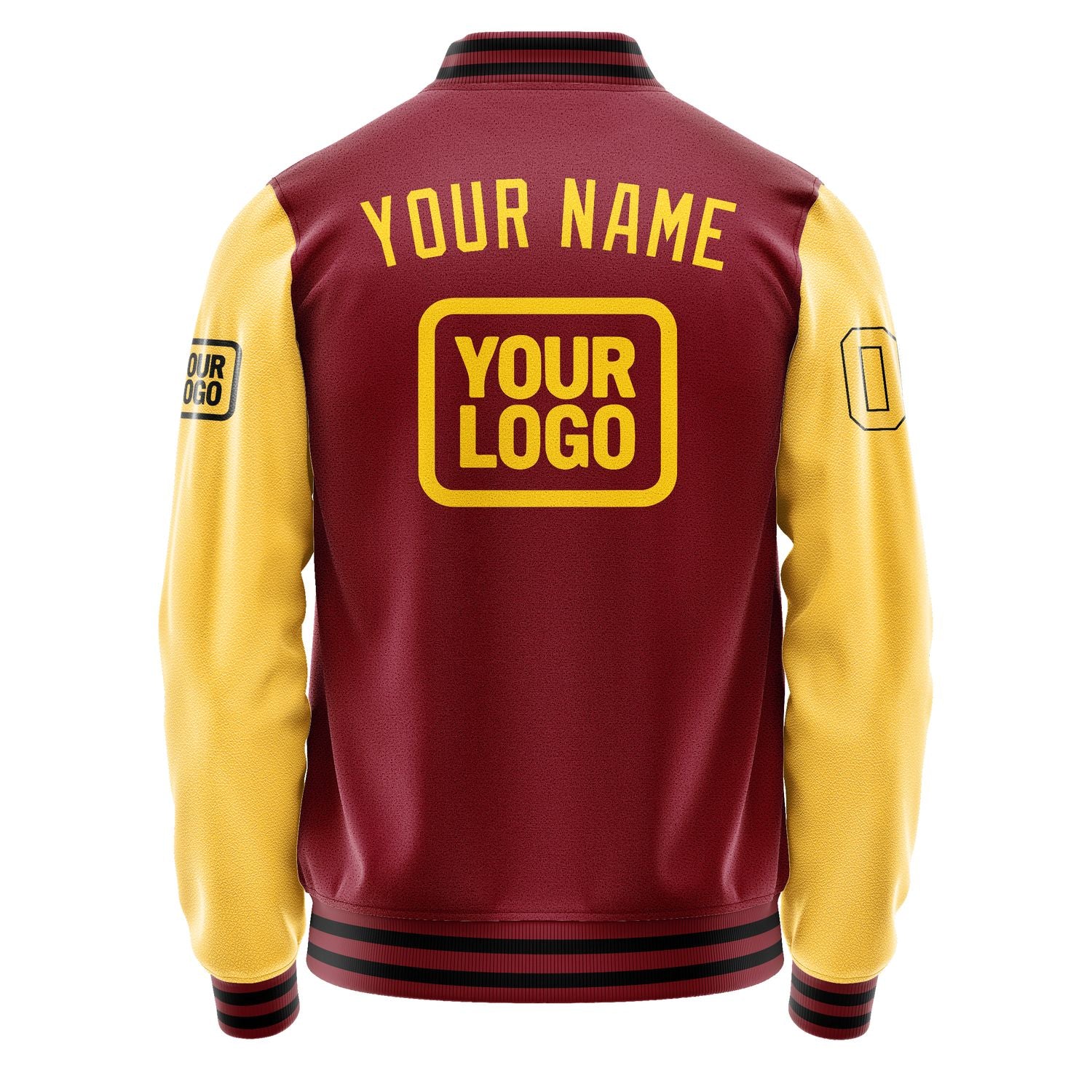 Maßgeschneidertes Karmesinrot Gold Jacke JA151530151717303017