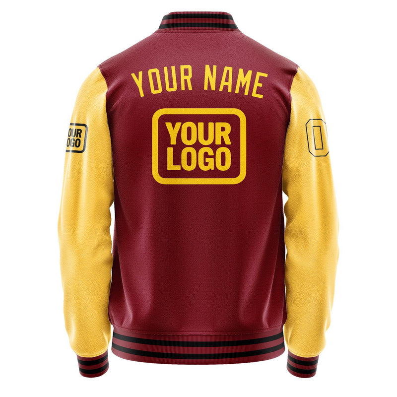 Maßgeschneidertes Karmesinrot Gold Jacke JA151530151717303017