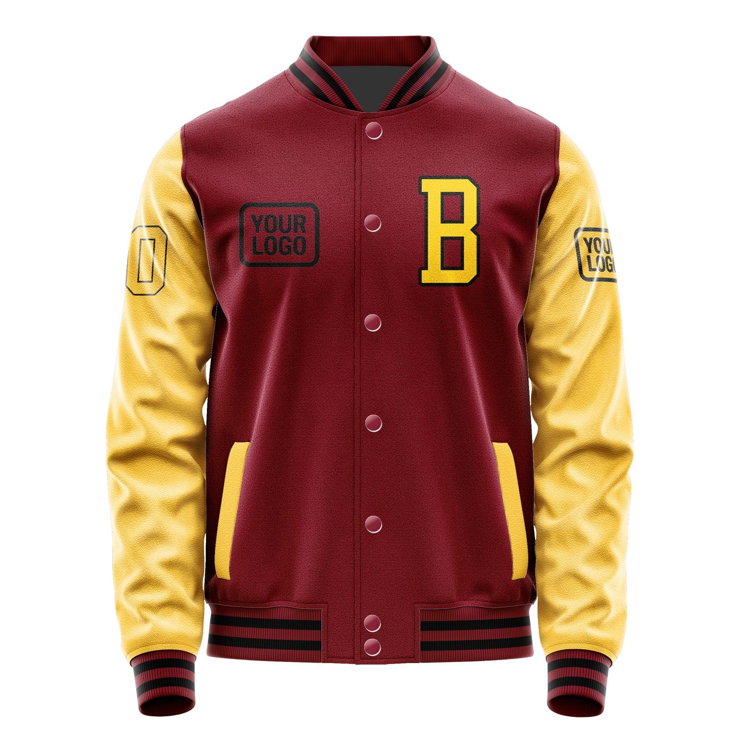 Maßgeschneidertes Karmesinrot Gold Jacke JA151530151717303017