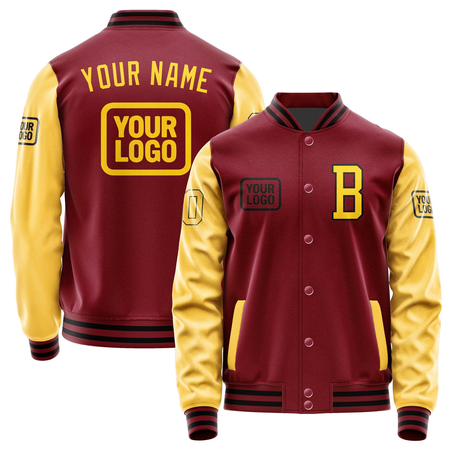 Maßgeschneidertes Karmesinrot Gold Jacke JA151530151717303017