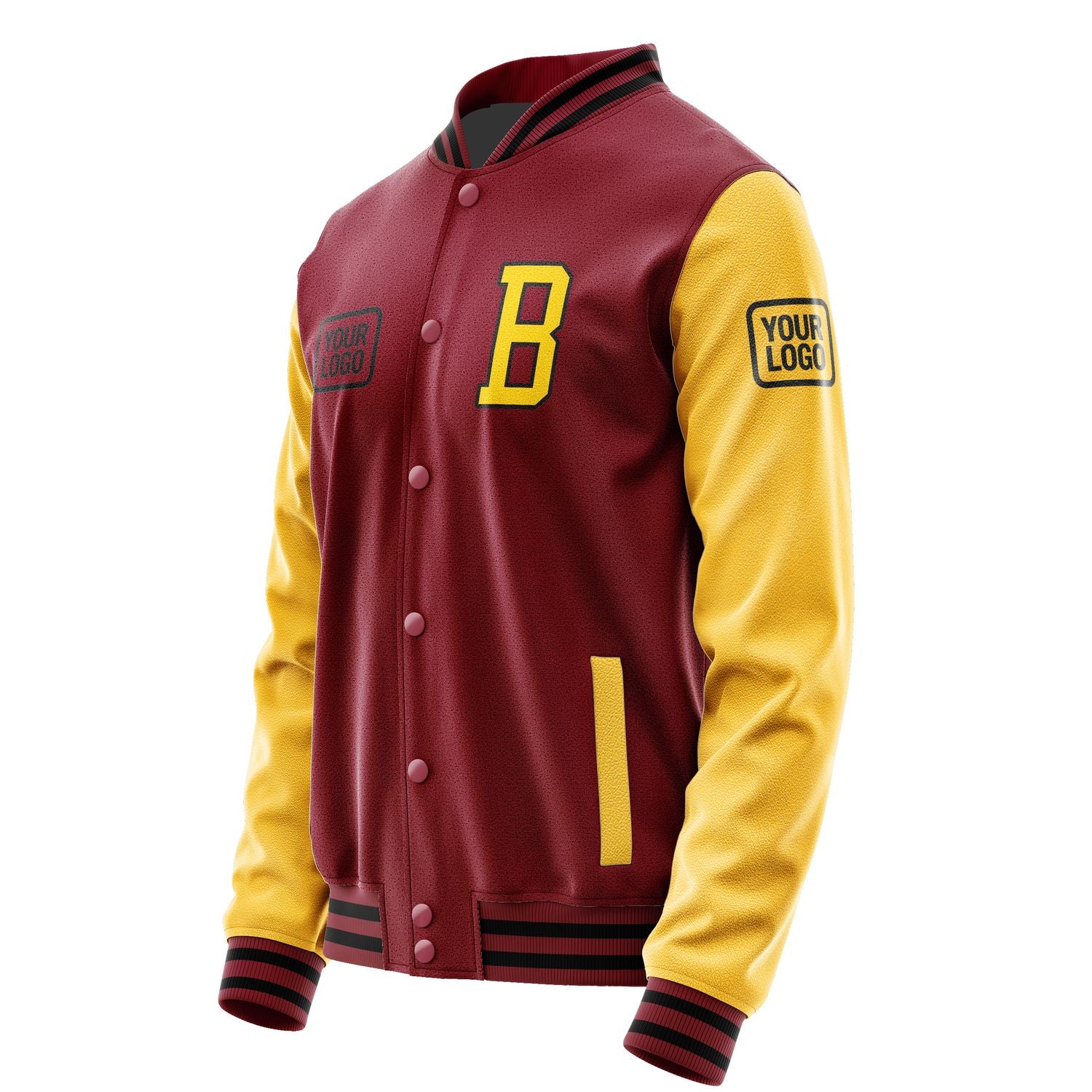 Maßgeschneidertes Karmesinrot Gold Jacke JA151530151717303017