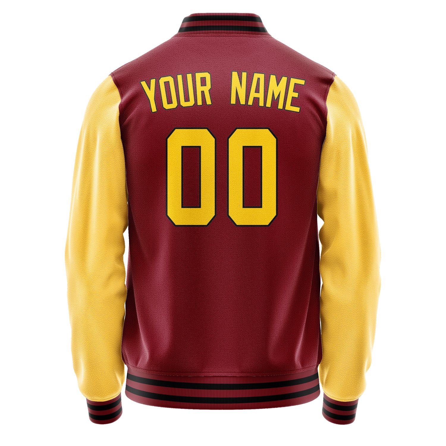 Maßgeschneidertes Karmesinrot Gold Jacke JA1515301517B31730