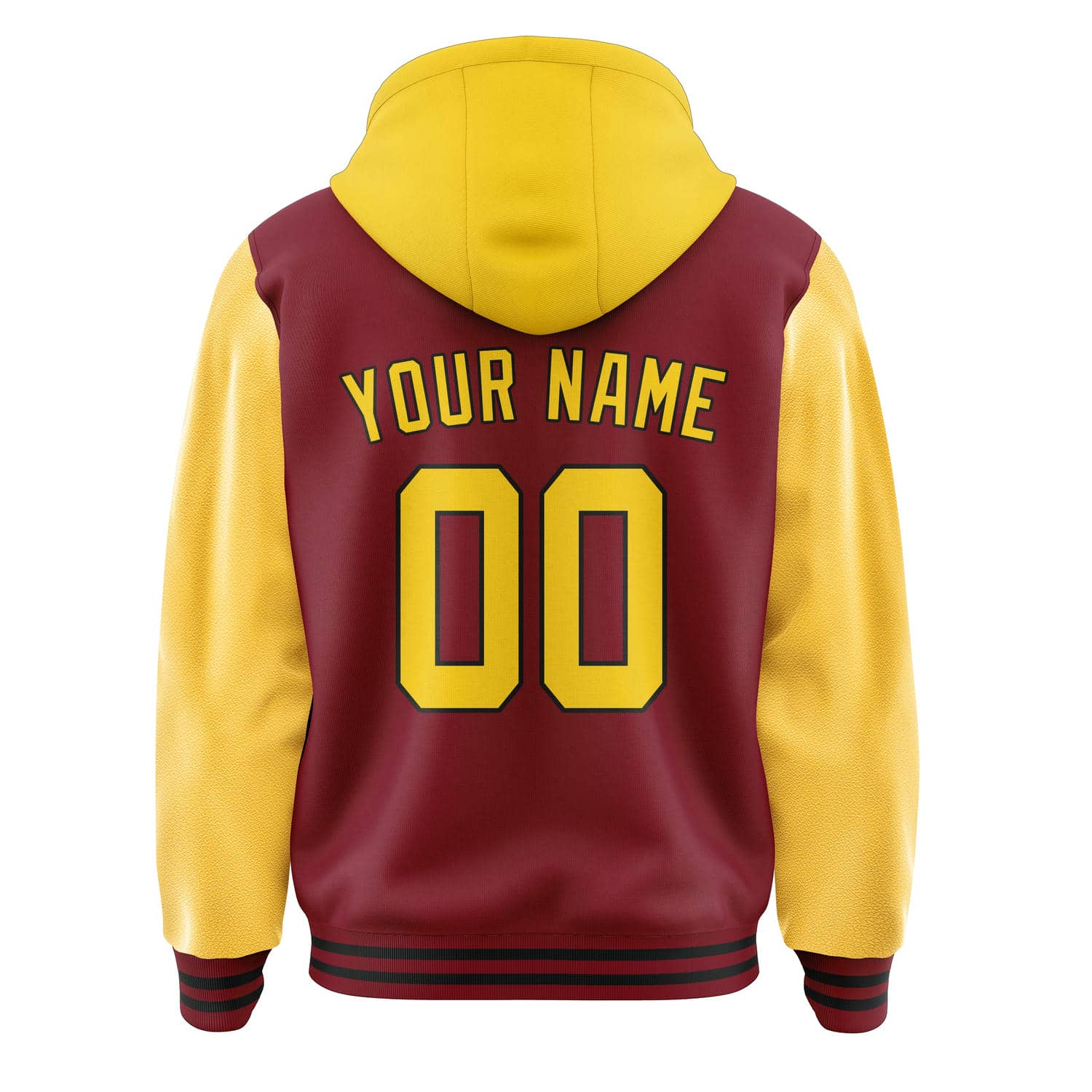 Maßgeschneidertes Karmesinrot Gold Jacke