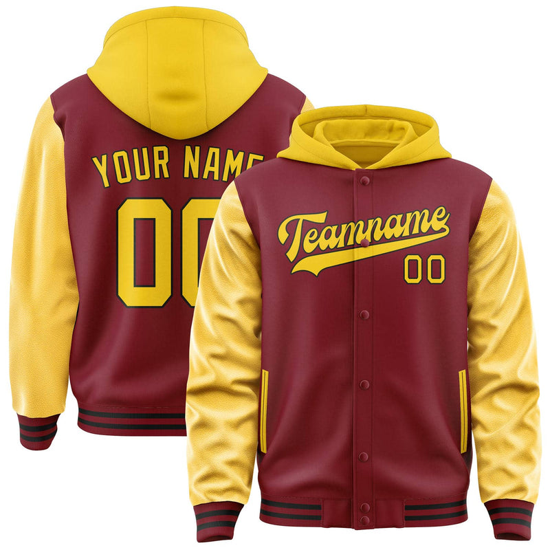 Maßgeschneidertes Karmesinrot Gold Jacke JA151530151717303017
