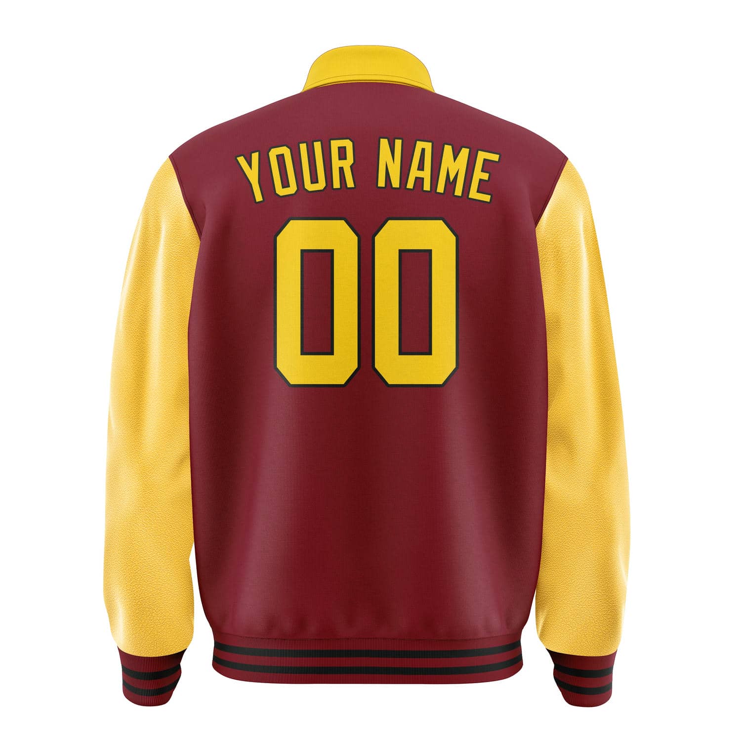 Maßgeschneidertes Karmesinrot Gold Jacke