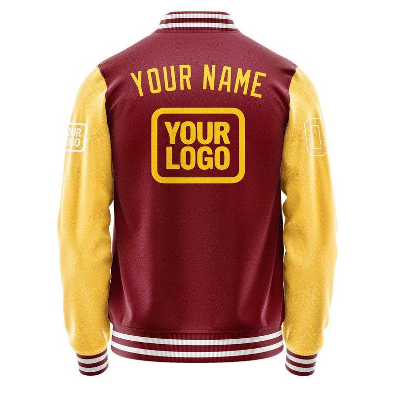 Maßgeschneidertes Karmesinrot Gold Jacke JA151530151818303018
