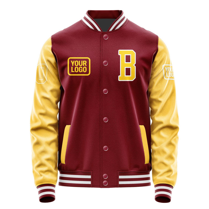 Maßgeschneidertes Karmesinrot Gold Jacke JA151530151818303018