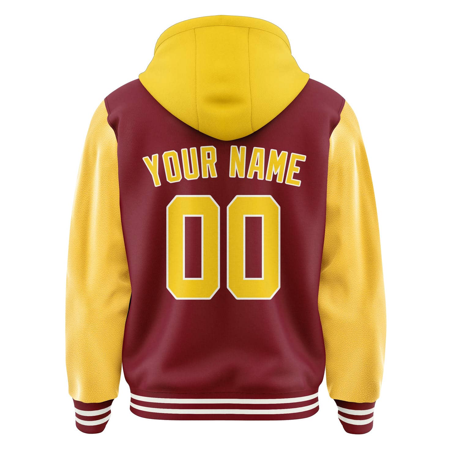 Maßgeschneidertes Karmesinrot Gold Jacke