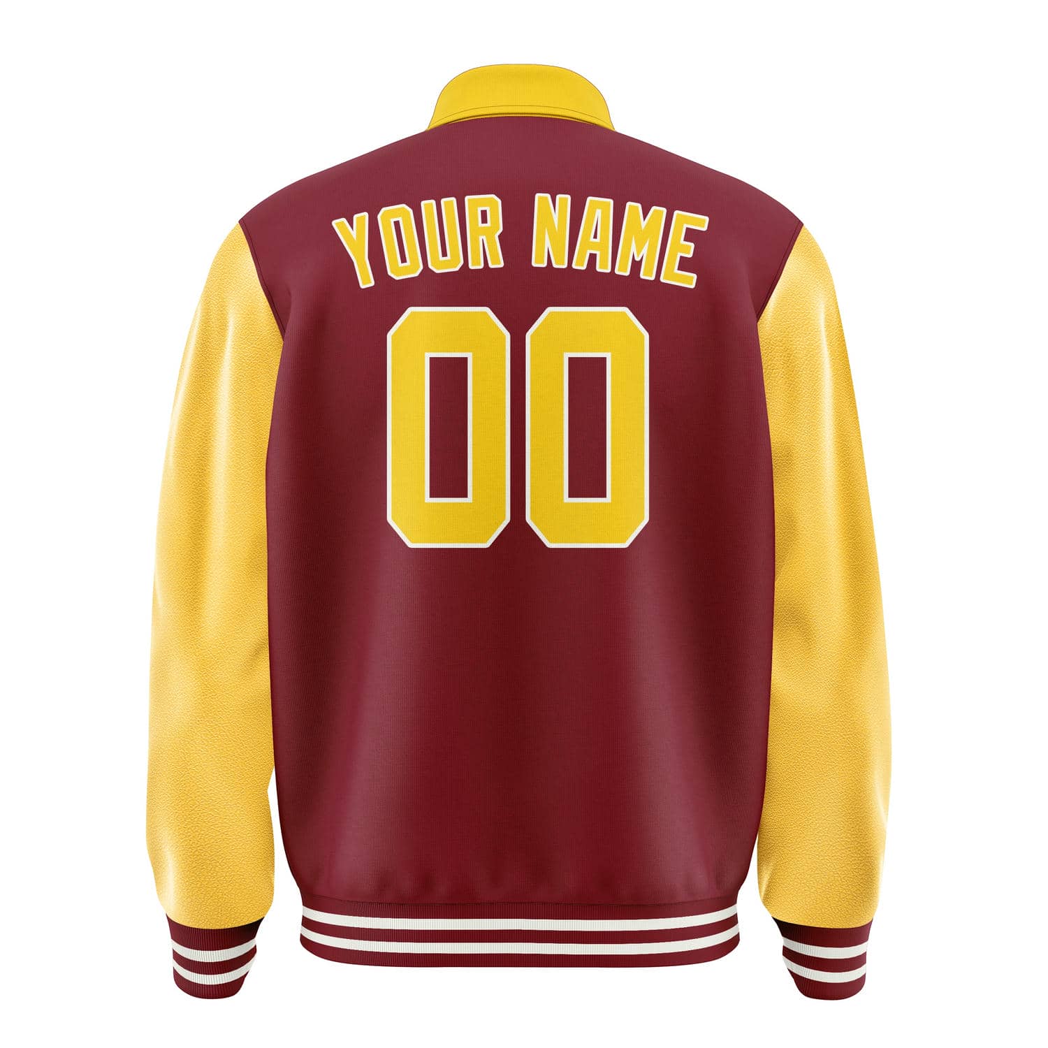 Maßgeschneidertes Karmesinrot Gold Jacke