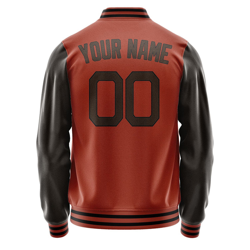 Maßgeschneidertes Korallenrot Braun Jacke JA1616011617B21701