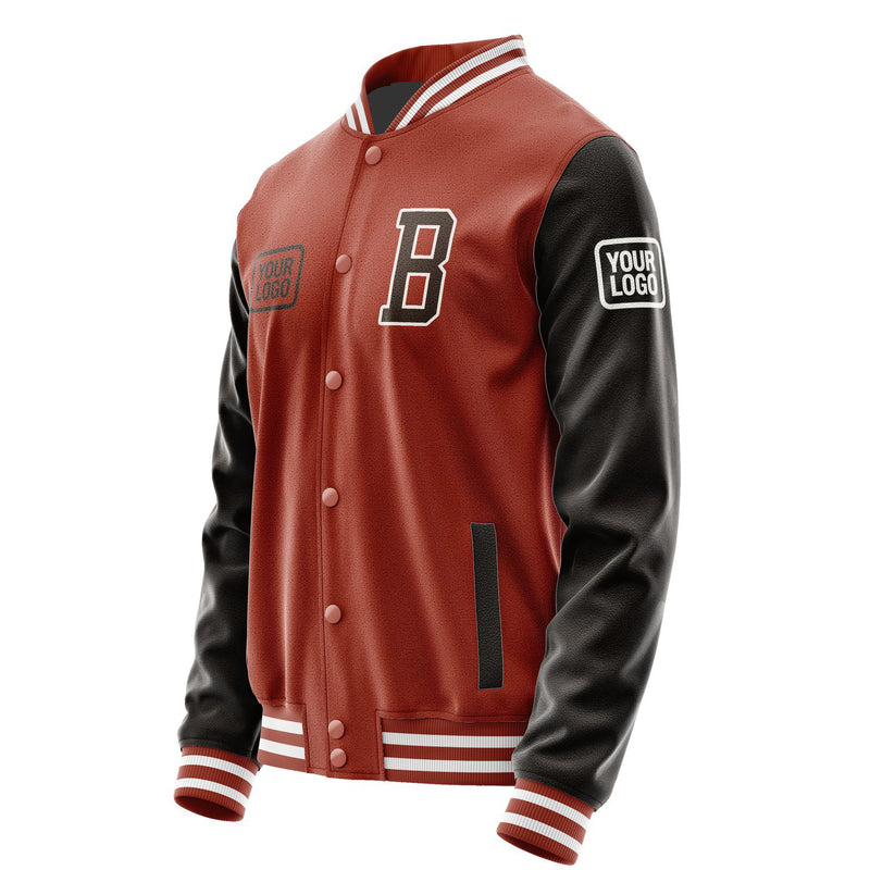 Maßgeschneidertes Korallenrot Braun Jacke JA161601161818010118