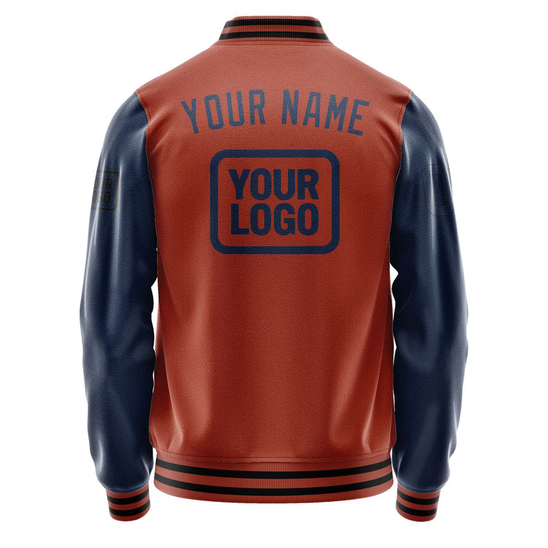 Maßgeschneidertes Korallenrot Marineblau Jacke JA161610161717101017