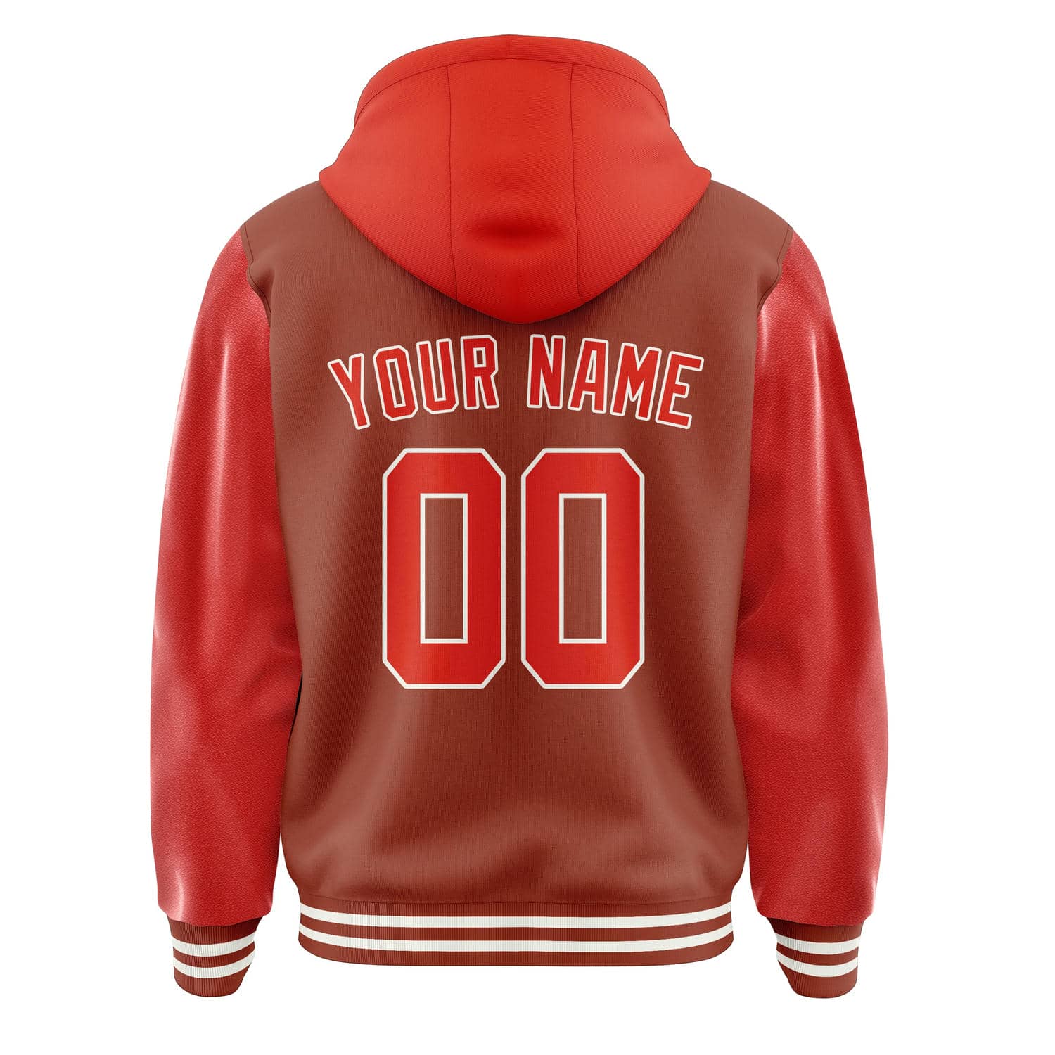 Maßgeschneidertes Korallenrot Orangerot Jacke
