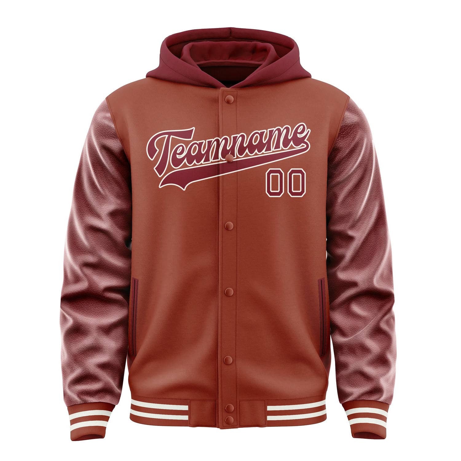 Maßgeschneidertes Korallenrot Karmesinrot Jacke