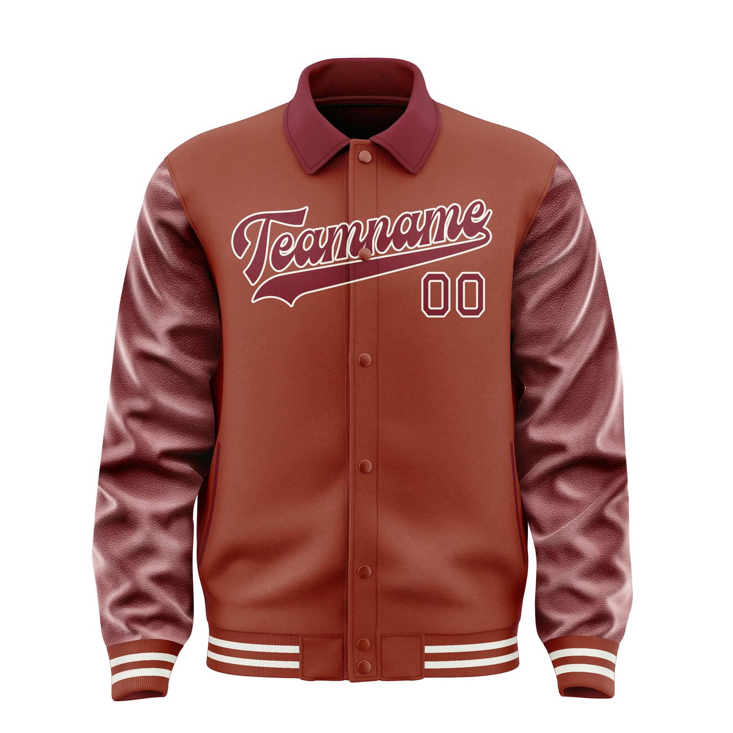 Maßgeschneidertes Korallenrot Karmesinrot Jacke