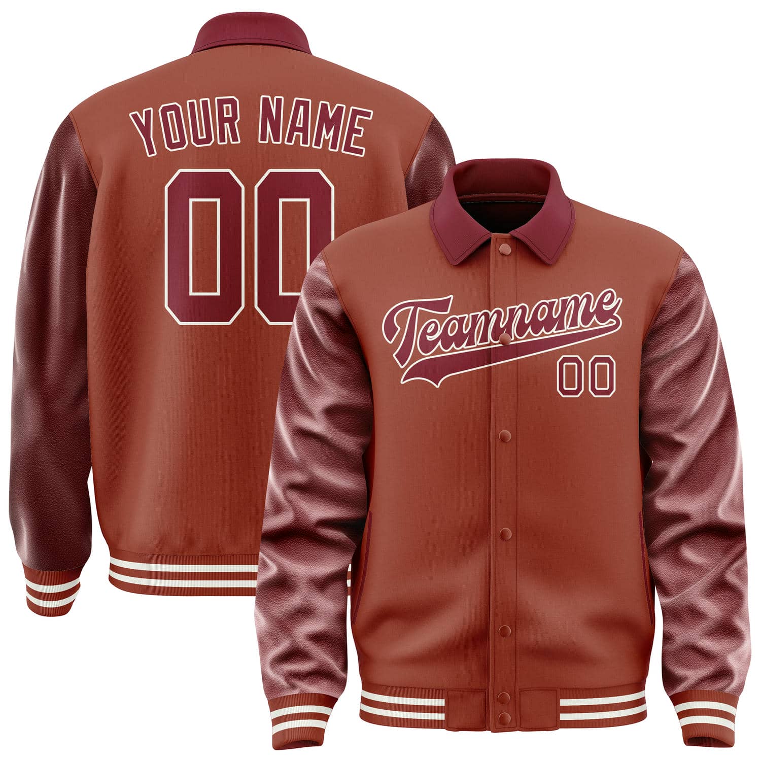 Maßgeschneidertes Korallenrot Karmesinrot Jacke JA161615161818151518