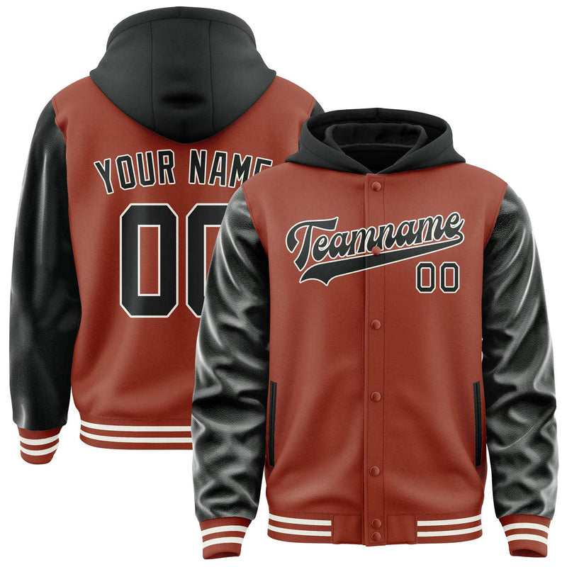 Maßgeschneidertes Korallenrot Schwarz Jacke JA161617161818171718