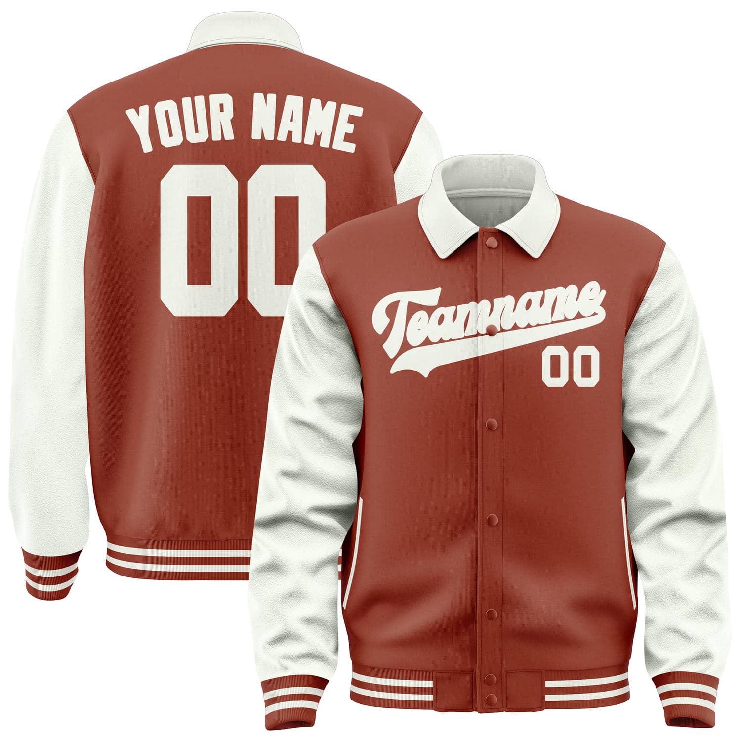 Maßgeschneidertes Korallenrot Weiß Jacke JA161618161818181818