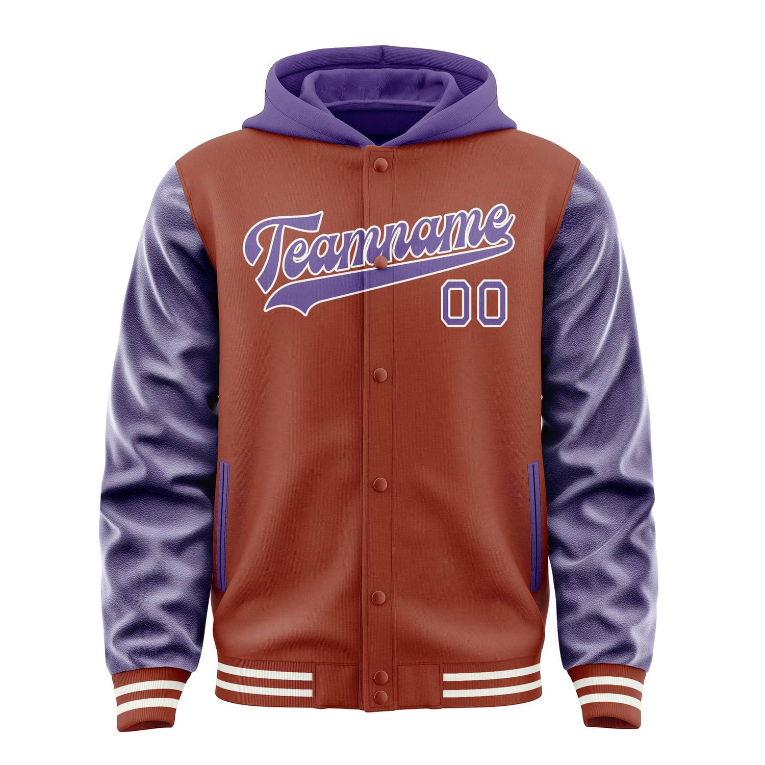 Maßgeschneidertes Korallenrot Lavendel Jacke