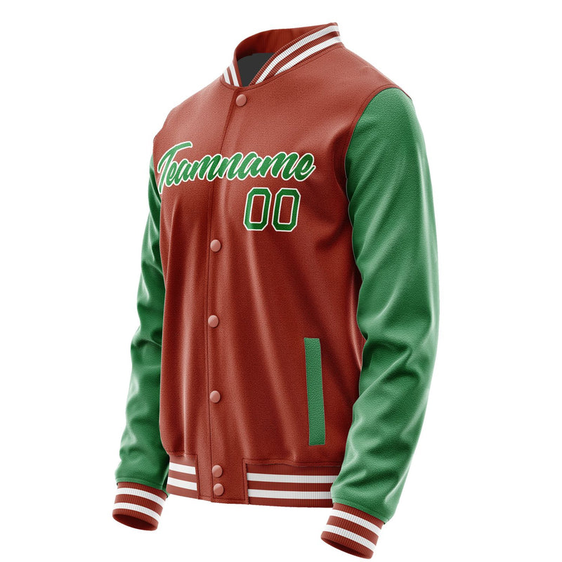 Maßgeschneidertes Korallenrot Smaragdgrün Jacke JA1616241618B21824