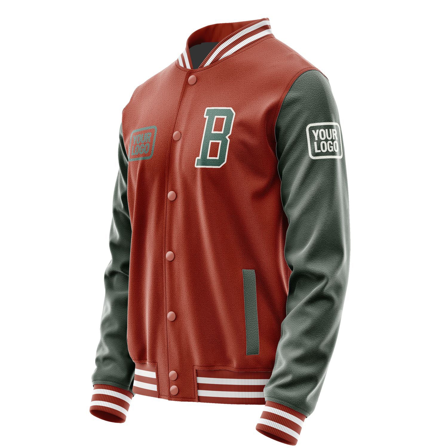 Maßgeschneidertes Korallenrot Blaugrün Jacke JA161627161818272718