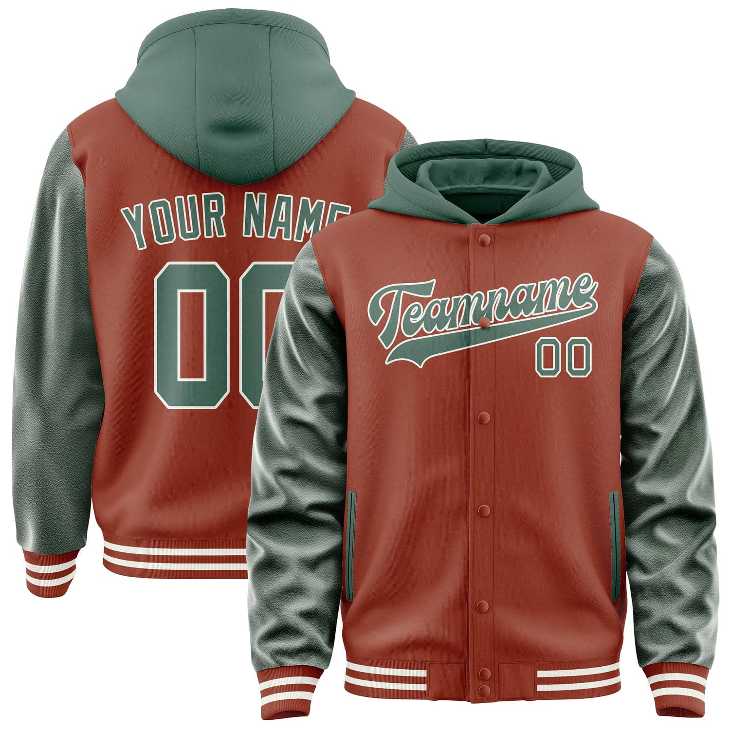 Maßgeschneidertes Korallenrot Blaugrün Jacke JA161627161818272718