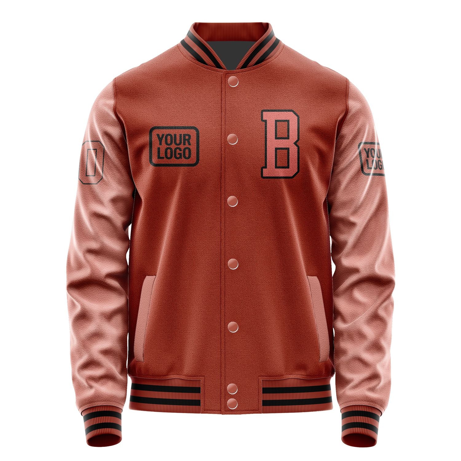 Maßgeschneidertes Korallenrot Kupferrose Jacke JA161629161717292917