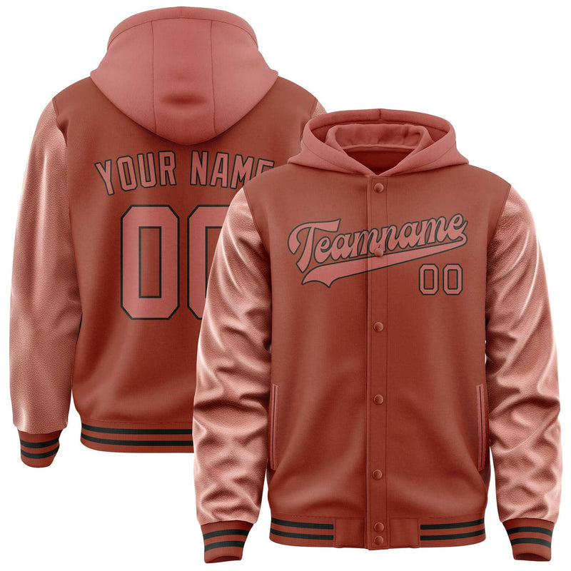 Maßgeschneidertes Korallenrot Kupferrose Jacke JA161629161717292917