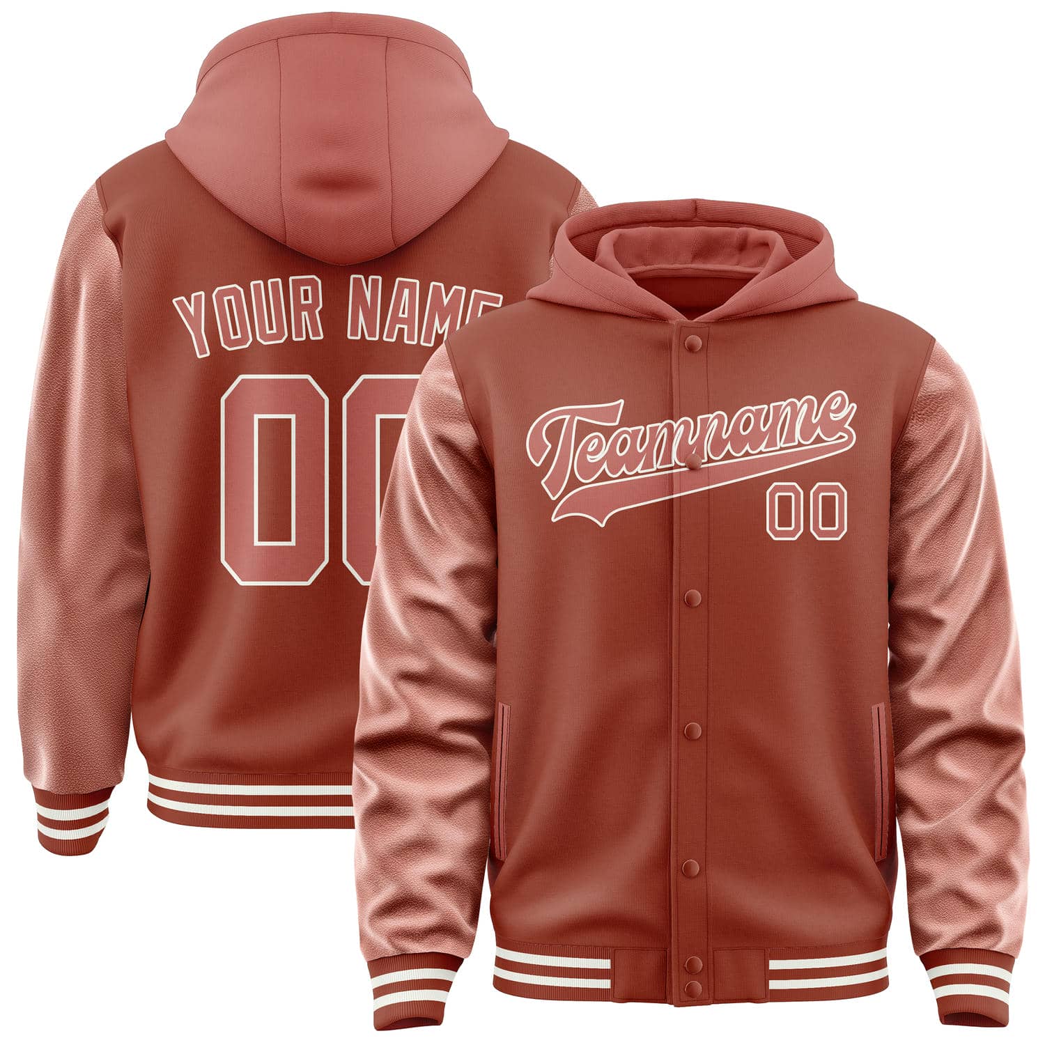 Maßgeschneidertes Korallenrot Kupferrose Jacke JA161629161818292918