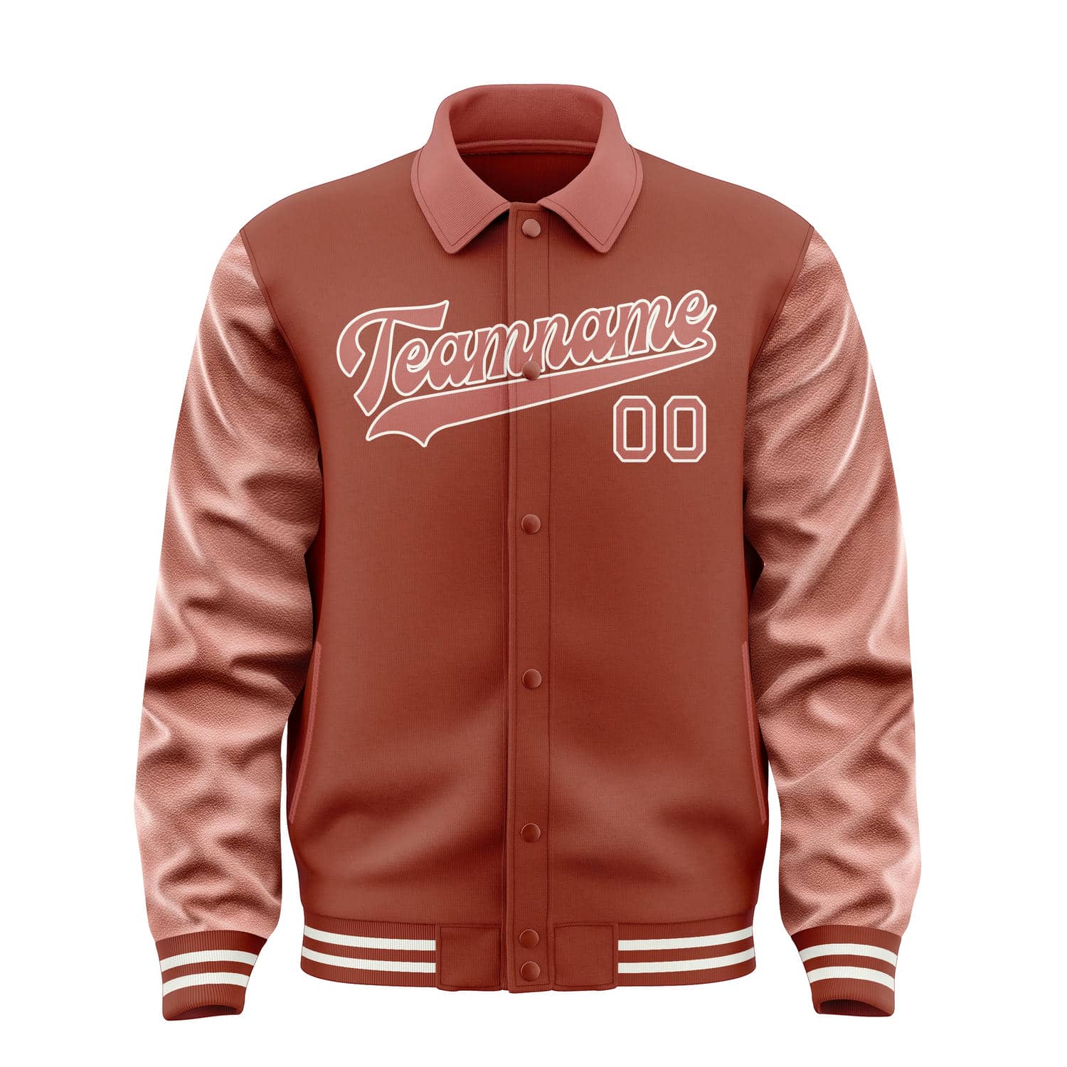 Maßgeschneidertes Korallenrot Kupferrose Jacke