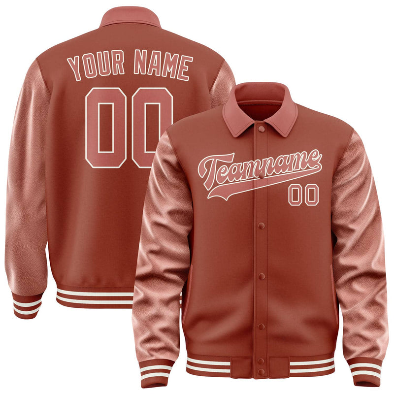 Maßgeschneidertes Korallenrot Kupferrose Jacke JA161629161818292918