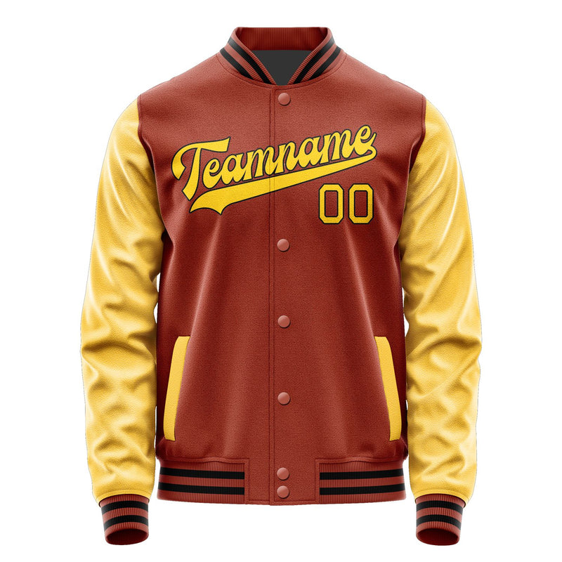 Maßgeschneidertes Korallenrot Gold Jacke JA1616301617B31730
