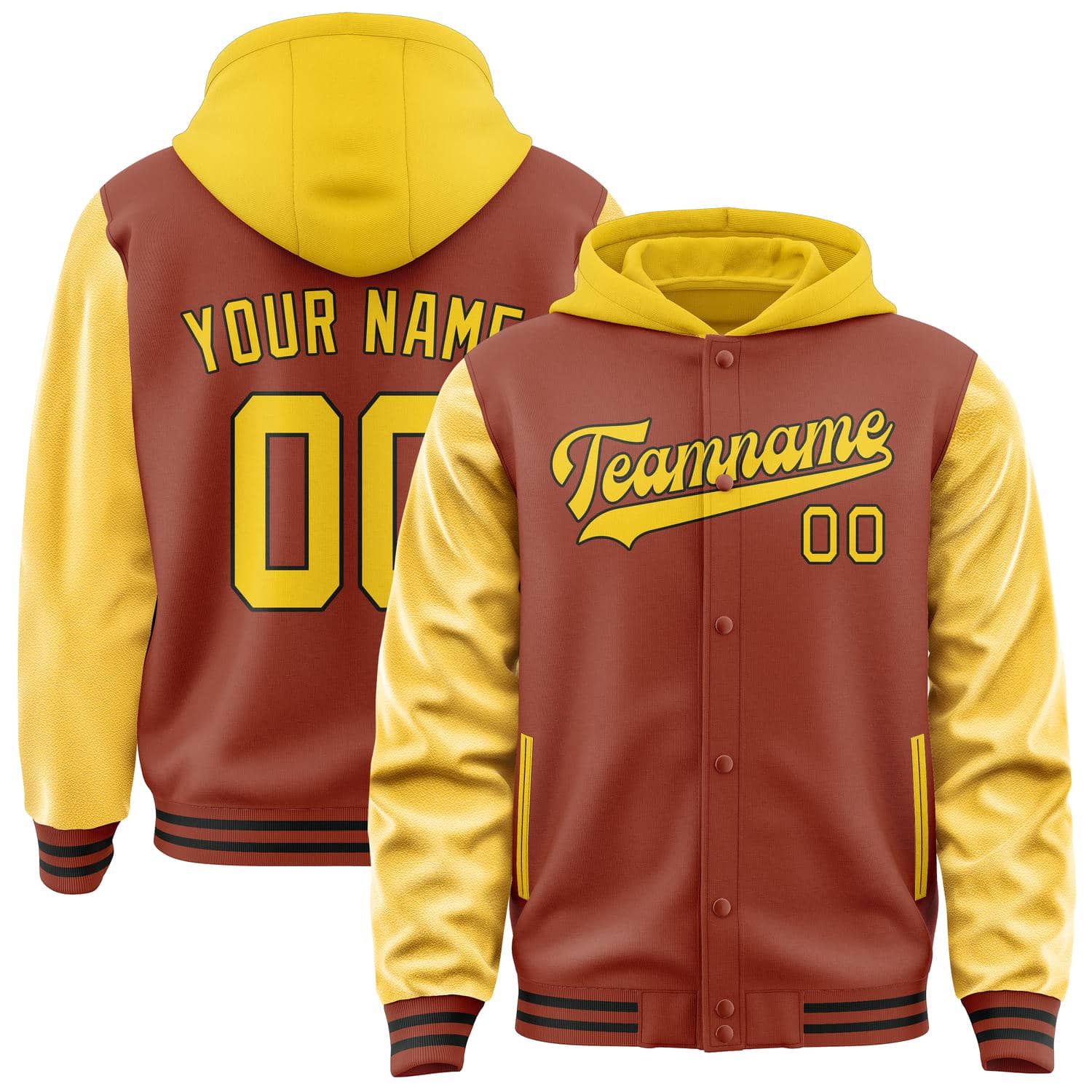 Maßgeschneidertes Korallenrot Gold Jacke JA161630161717303017