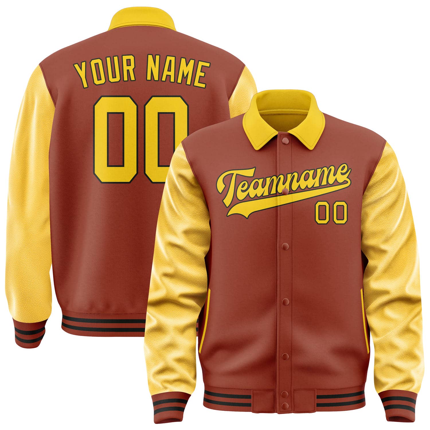 Maßgeschneidertes Korallenrot Gold Jacke JA161630161717303017