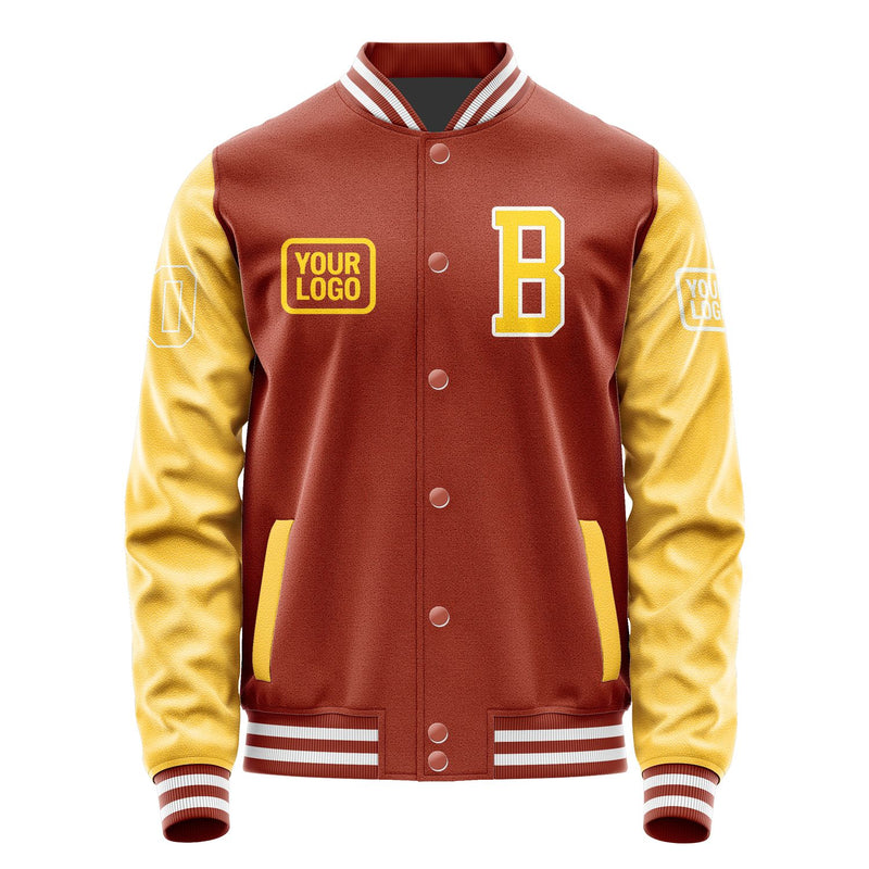 Maßgeschneidertes Korallenrot Gold Jacke JA161630161818303018