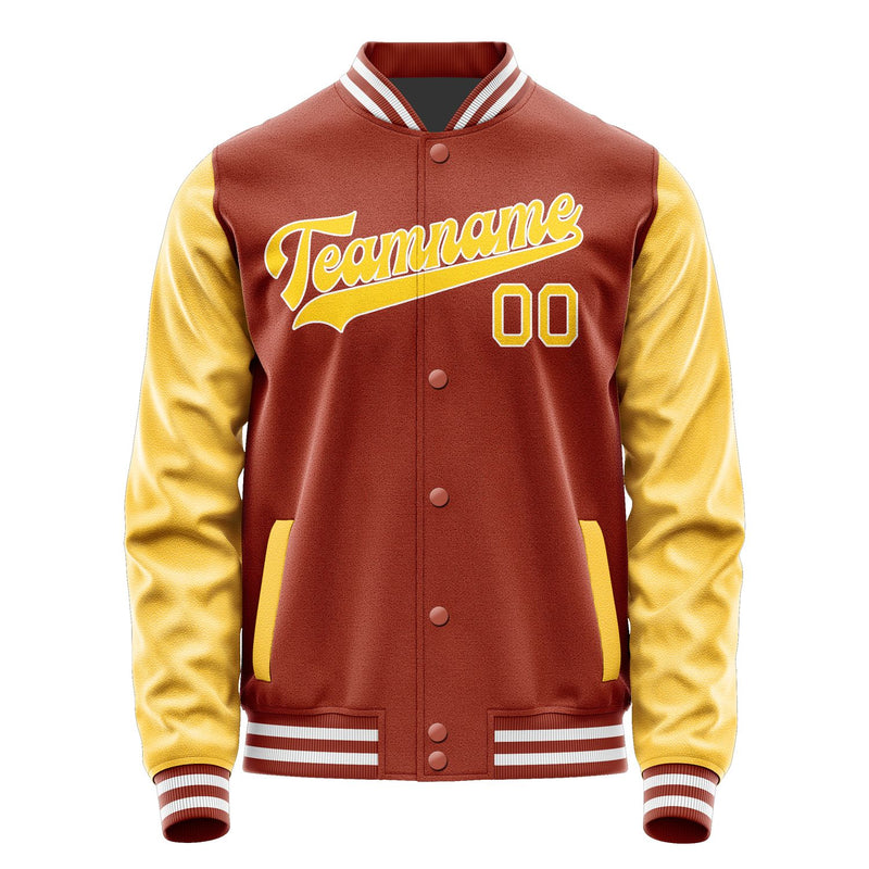 Maßgeschneidertes Korallenrot Gold Jacke JA1616301618B31830