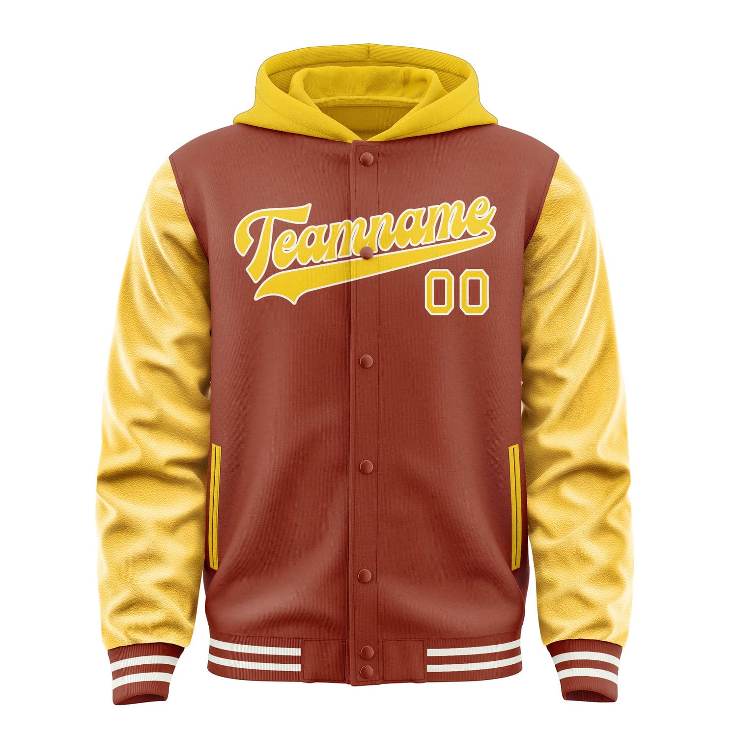 Maßgeschneidertes Korallenrot Gold Jacke