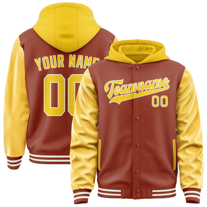 Maßgeschneidertes Korallenrot Gold Jacke JA161630161818303018