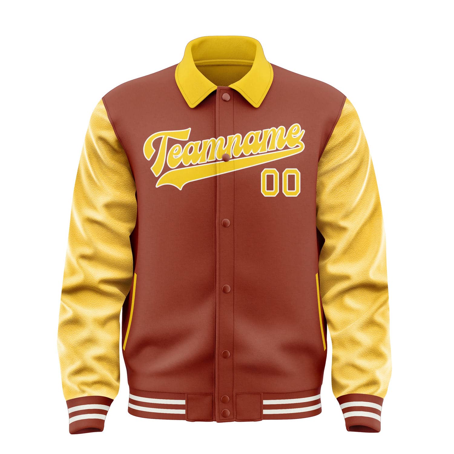 Maßgeschneidertes Korallenrot Gold Jacke
