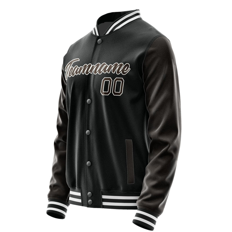 Maßgeschneidertes Schwarz Braun Jacke Ja1717011718B21801