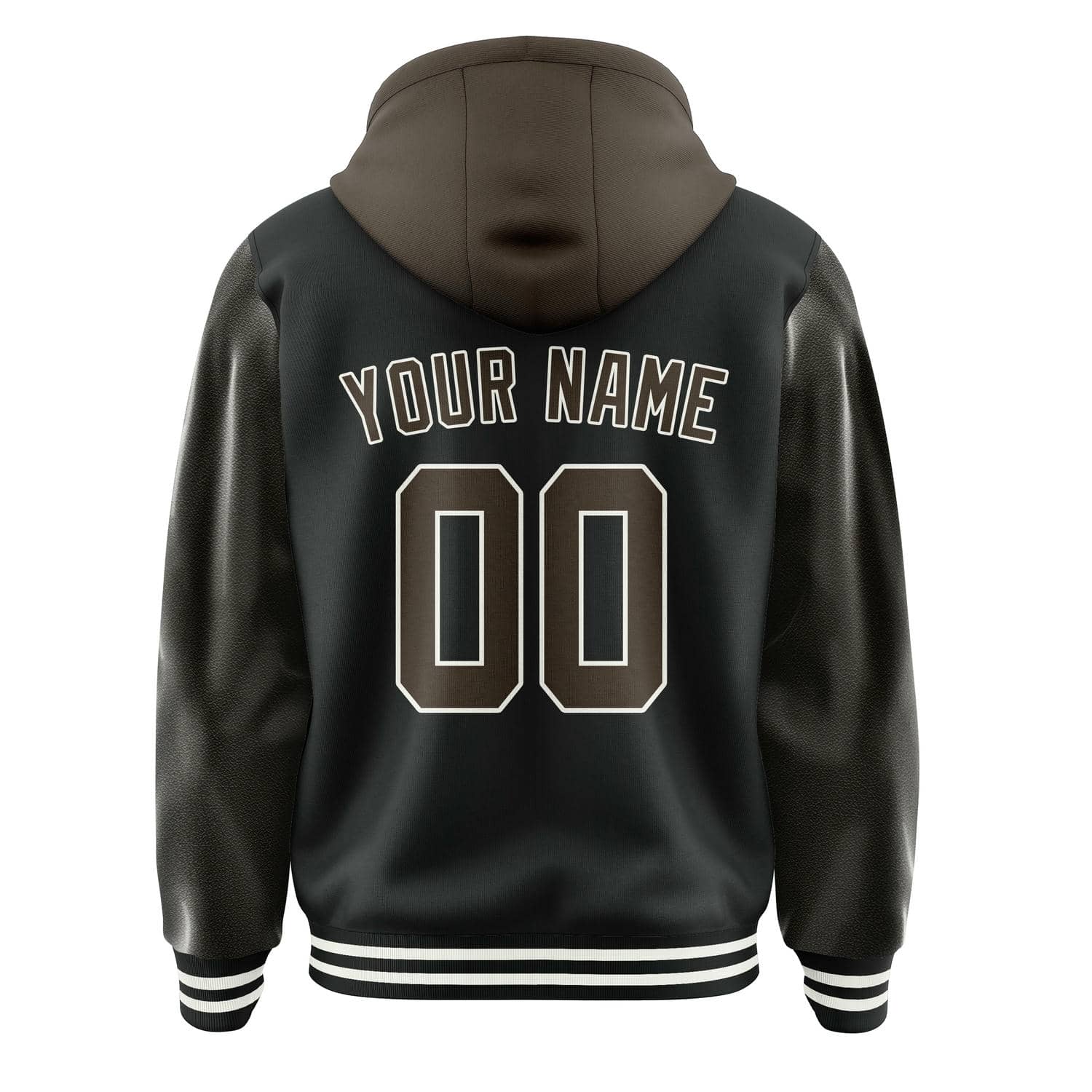Maßgeschneidertes Schwarz Braun Jacke