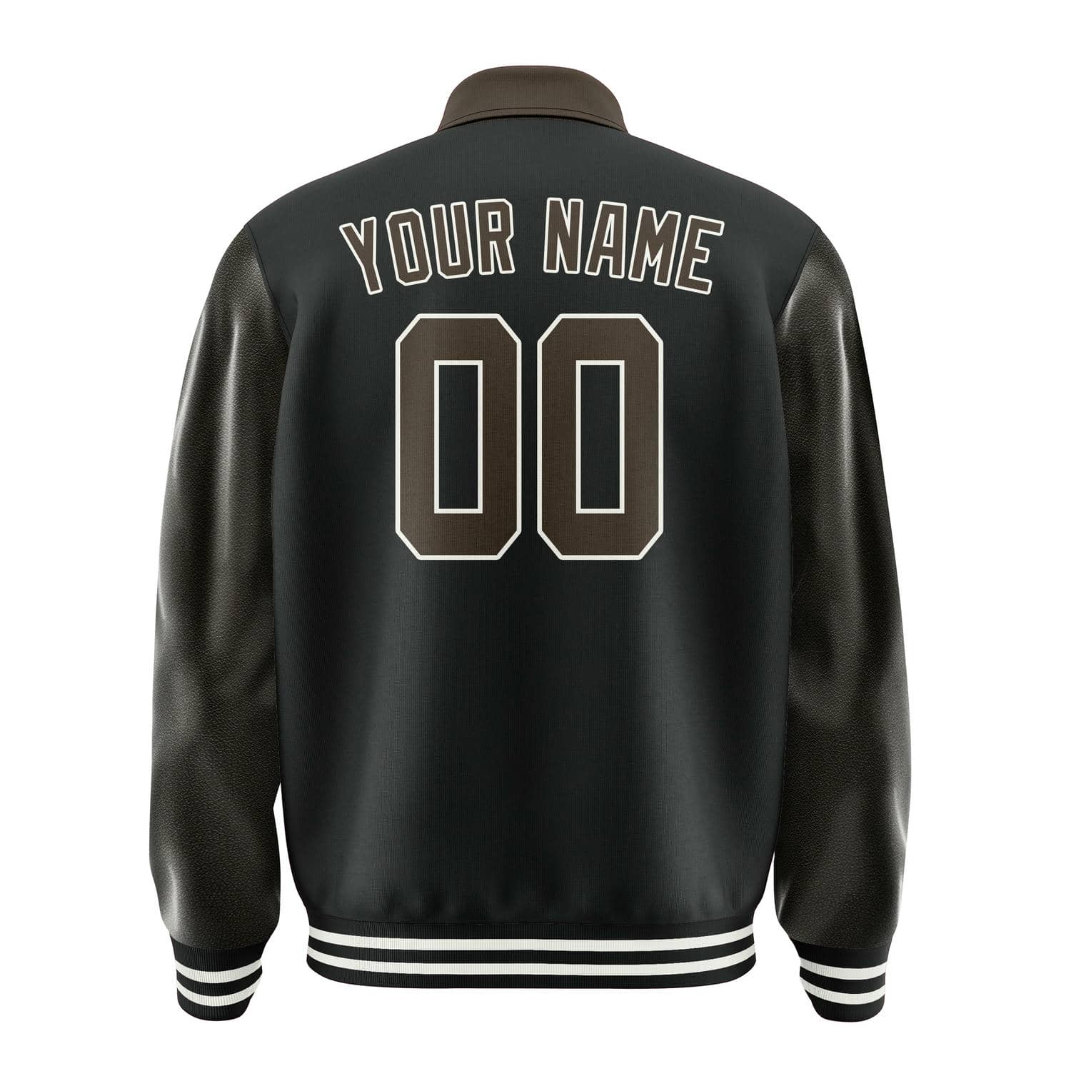 Maßgeschneidertes Schwarz Braun Jacke