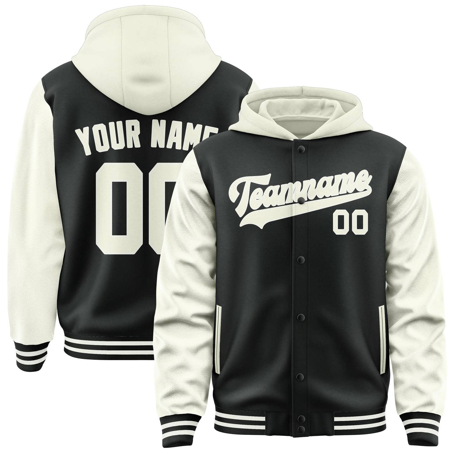 Maßgeschneidertes Schwarz Beige Jacke JA171703171818030318