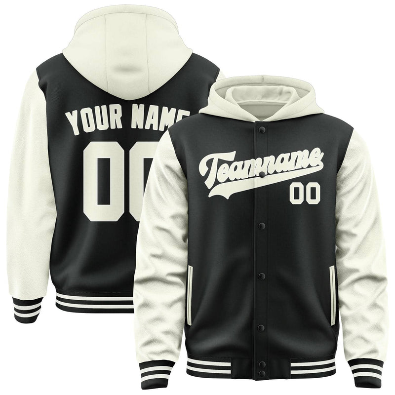 Maßgeschneidertes Schwarz Beige Jacke JA171703171818030318
