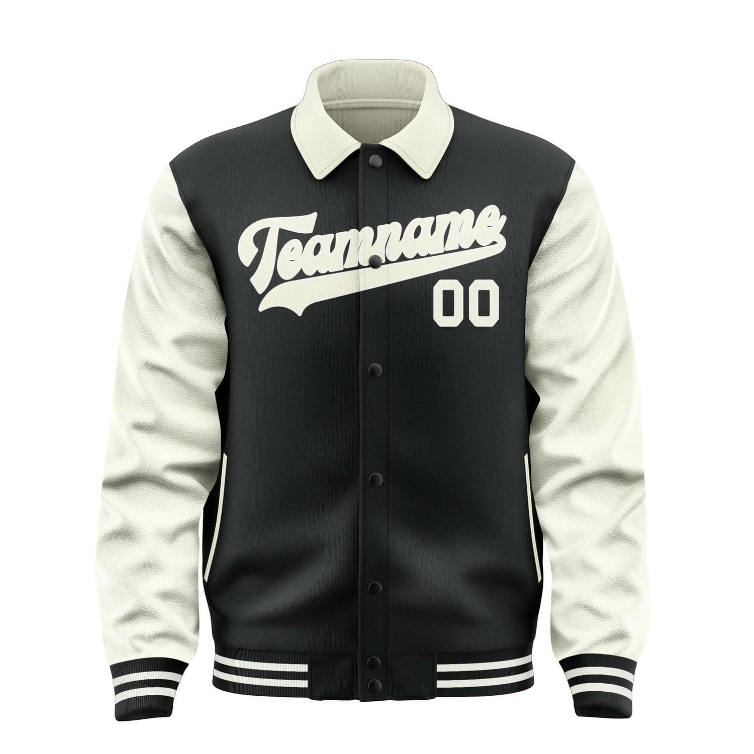 Maßgeschneidertes Schwarz Beige Jacke