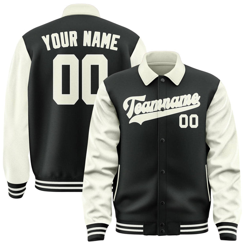 Maßgeschneidertes Schwarz Beige Jacke JA171703171818030318