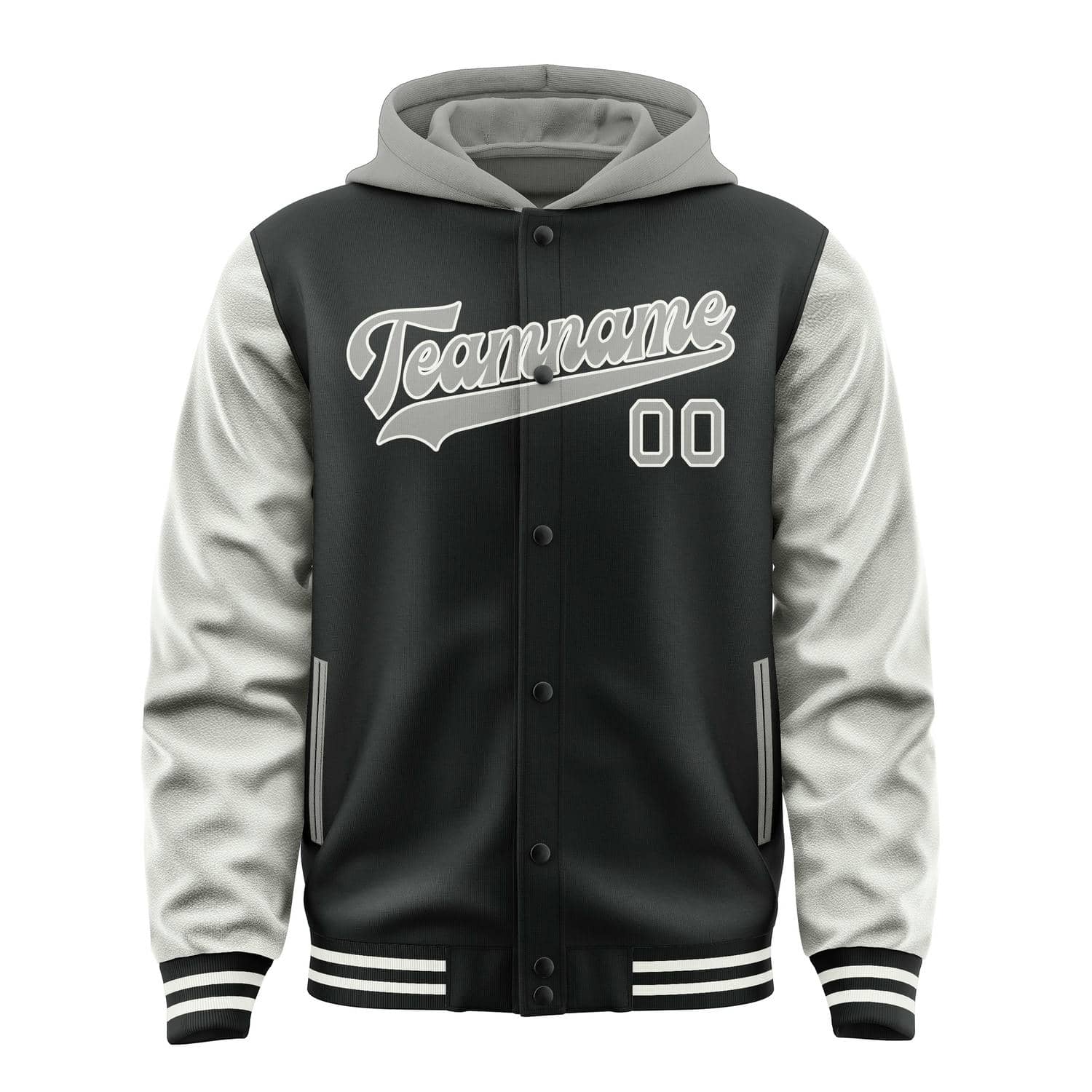 Maßgeschneidertes Schwarz Grau Jacke